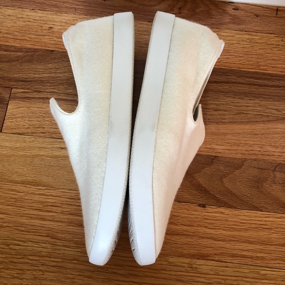 Fall winter shoe! Wool Loungers Slip On Sneakers White 9 - Picture 4 of 8